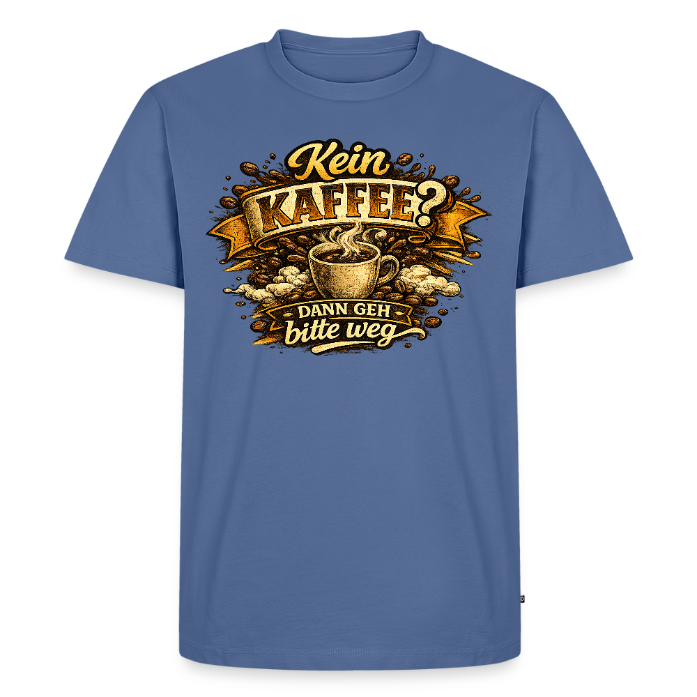 Kaffee -  FILTERFOTOGRAF® Männer Premium T-Shirt - Taubenblau