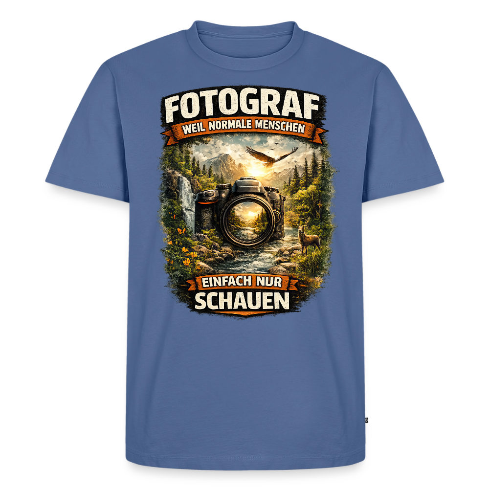 Fotograf - weil normale Menschen nur schauen - Taubenblau