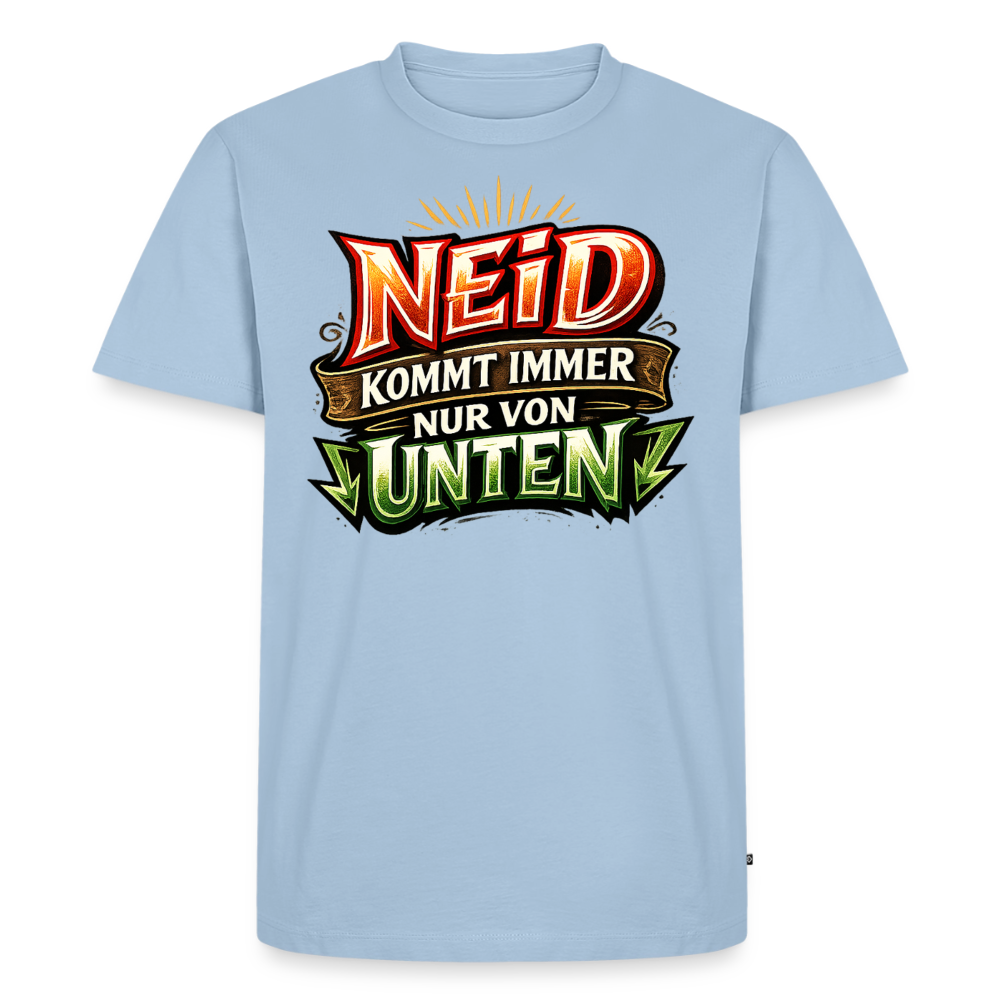 Neid Fotografen Shirt  – Männer Premium T-Shirt - Hellblau