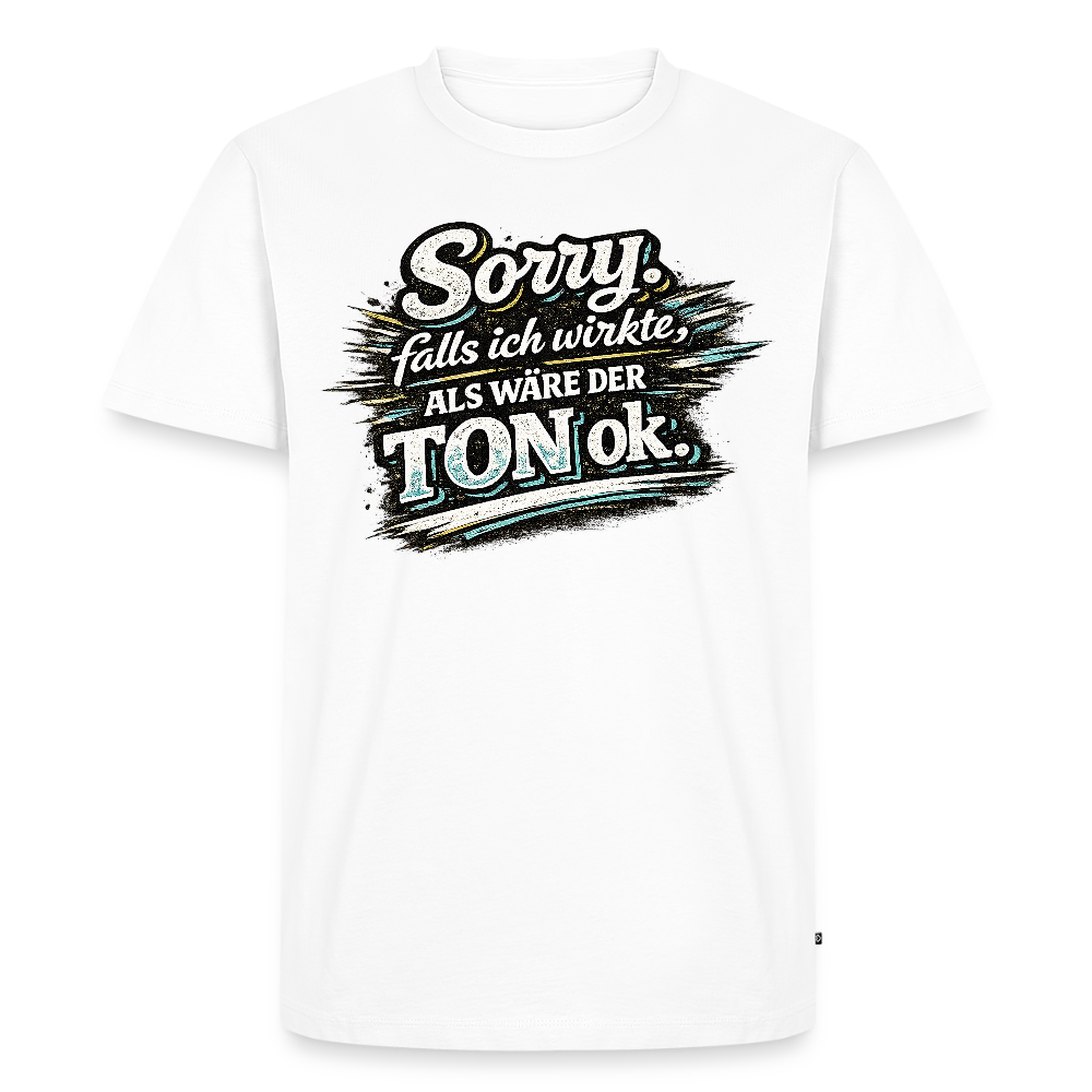 Der Ton -  FILTERFOTOGRAF® Männer Premium T-Shirt - Weiß