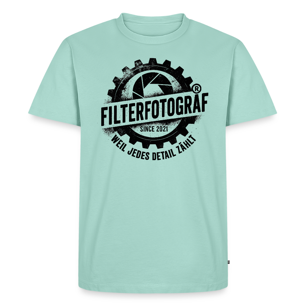 FILTERFOTOGRAF® Männer Premium T-Shirt – Front- & Rückendruck, nachhaltig & fair produziert - Mint 