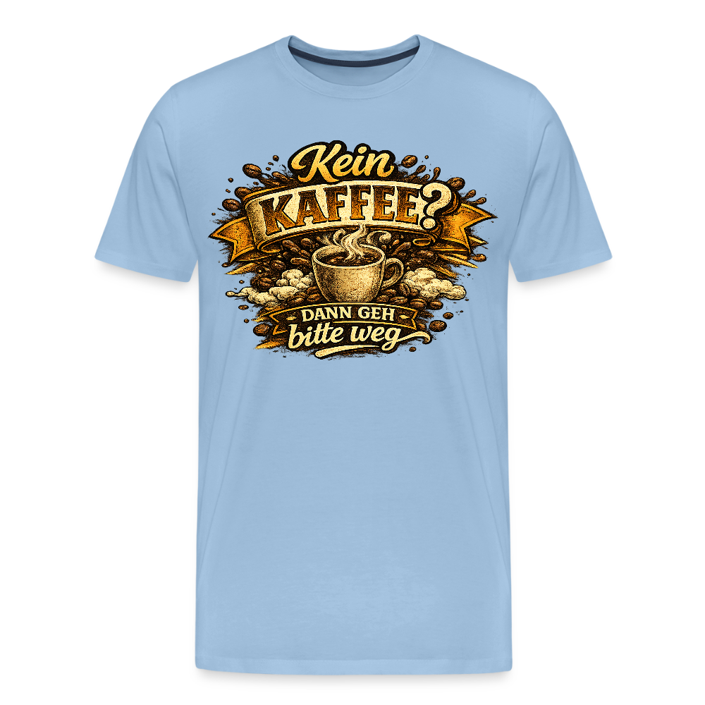 Kaffee -  FILTERFOTOGRAF® Männer Premium T-Shirt - Sky
