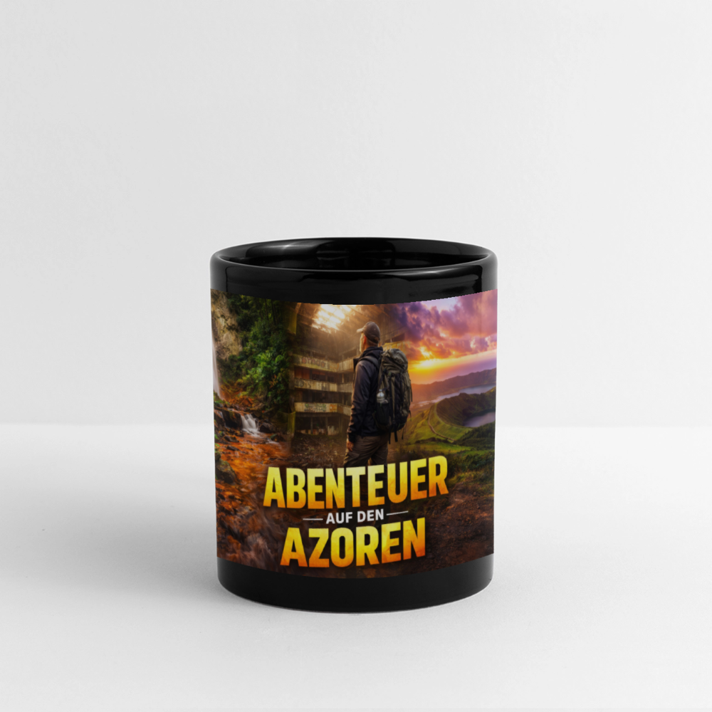 Panoramatasse farbigAbenteuer Azoren - Schwarz