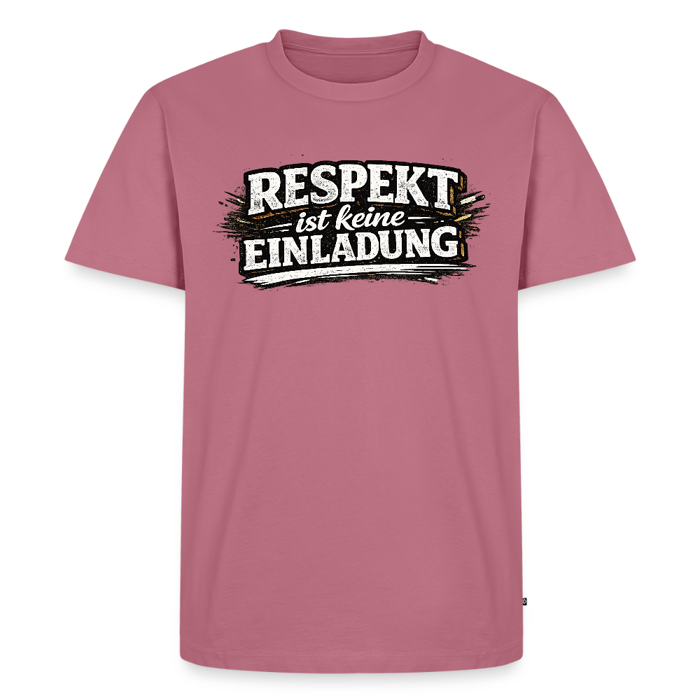 Respekt -  FILTERFOTOGRAF® Männer Premium T-Shirt - Mauve