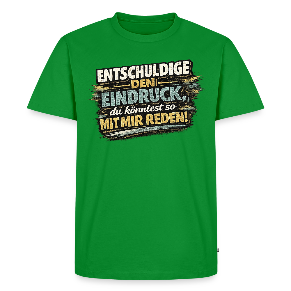 Falscher Eindruck -  FILTERFOTOGRAF® Männer Premium T-Shirt - Grün