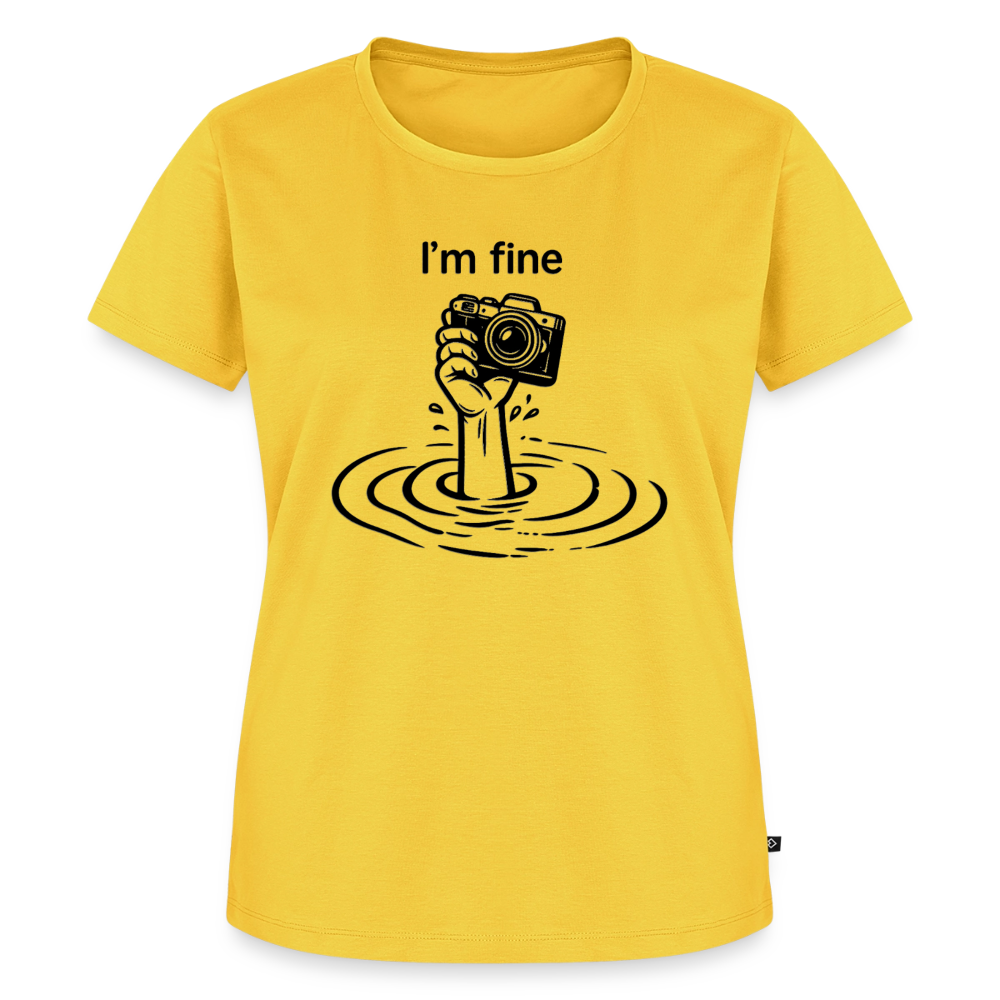 I'm fine Fotografen Shirt Frauen - Sonnengelb