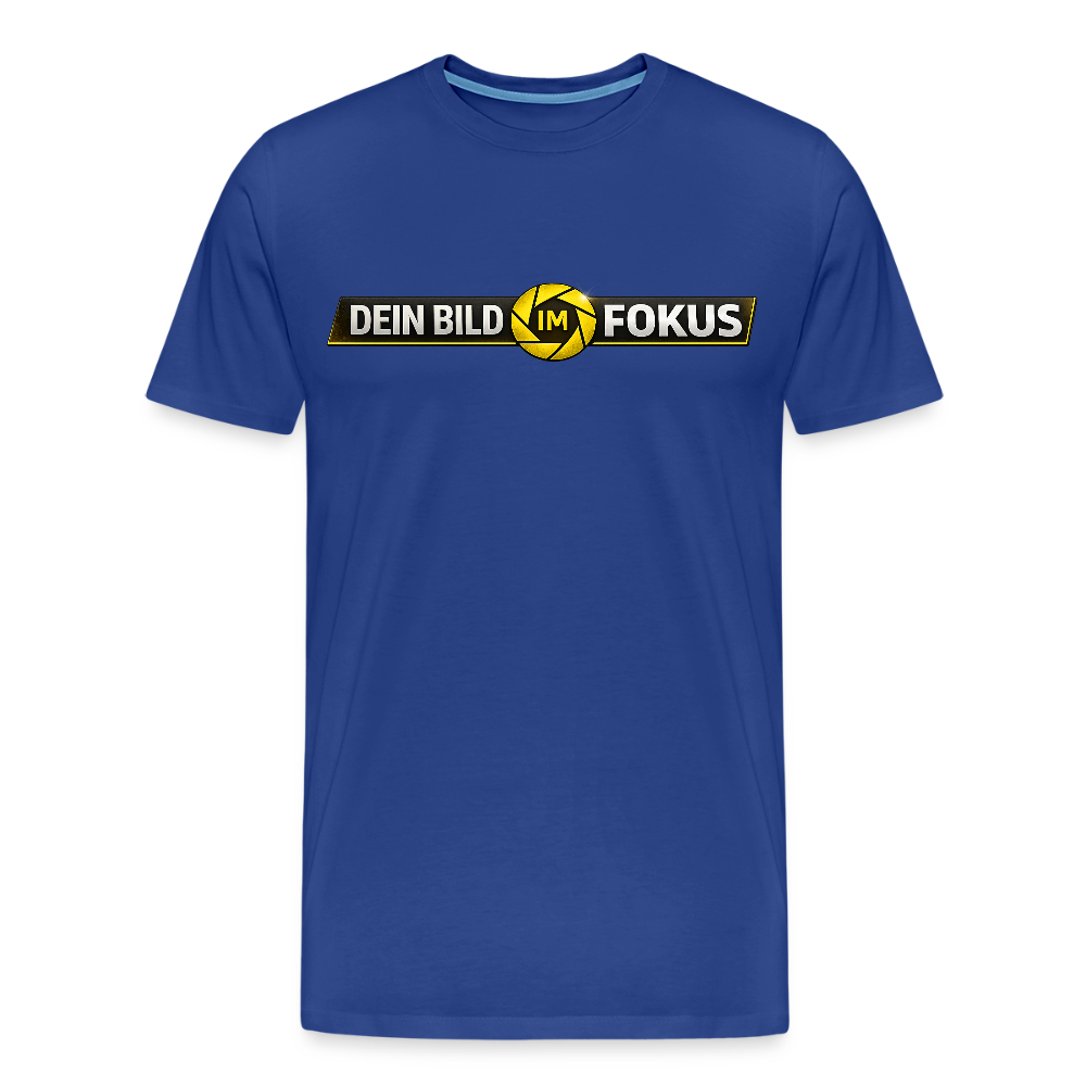 FILTERFOTOGRAF® Männer Premium T-Shirt – Front- & Rückendruck, nachhaltig & fair produziert - Königsblau
