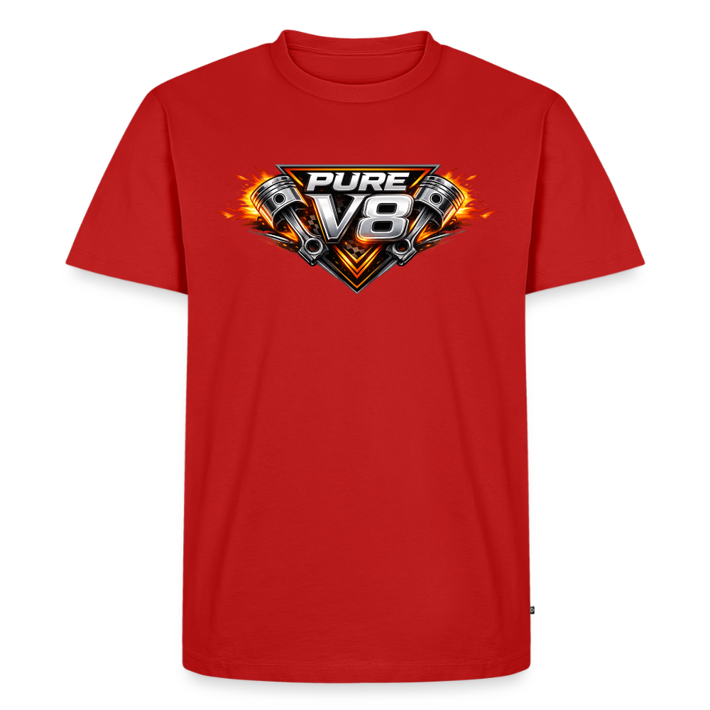 Pure V8 - Männer Premium T-Shirt - Rot
