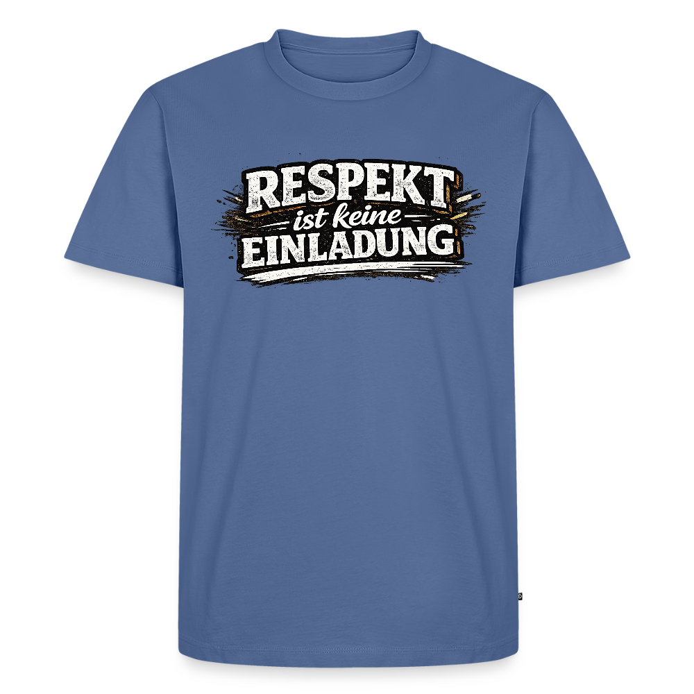 Respekt -  FILTERFOTOGRAF® Männer Premium T-Shirt - Taubenblau