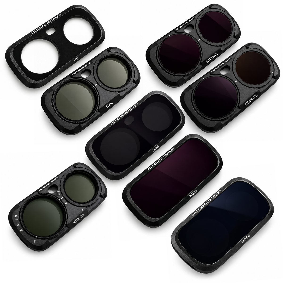 FILTERFOTOGRAF® InstaLuna Ultra Master Set – 8-teiliges magnetisches Komplett-Filterset für Insta360