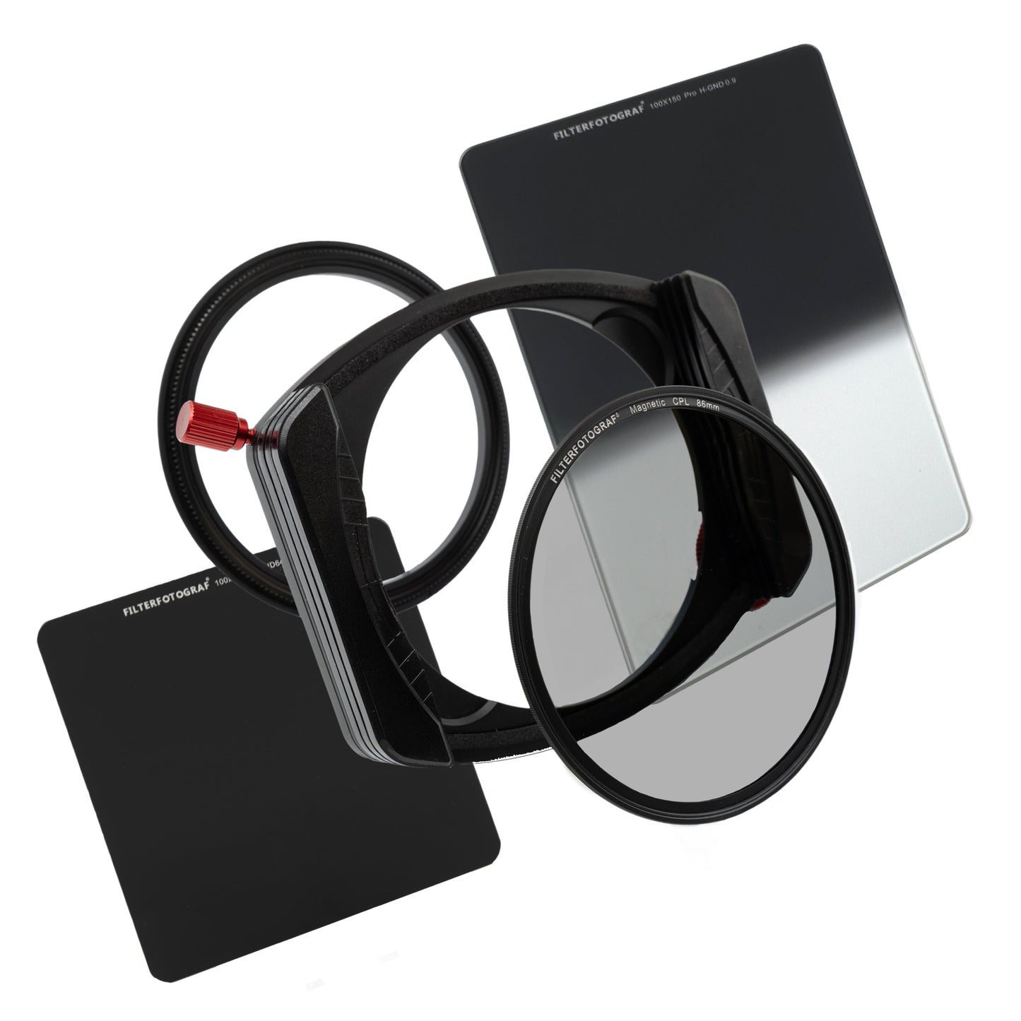 FILTERFOTOGRAF® Starterset Ocean PRO – LC-PRO 100 Filterhalter mit CPL, ND32 & Hard GND 0,9