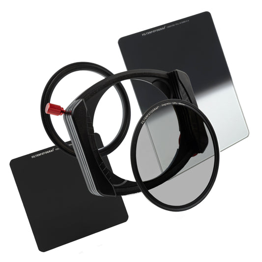 FILTERFOTOGRAF® Starterset Ocean PRO – LC-PRO 100 Filterhalter mit CPL, ND32 & Hard GND 0,9