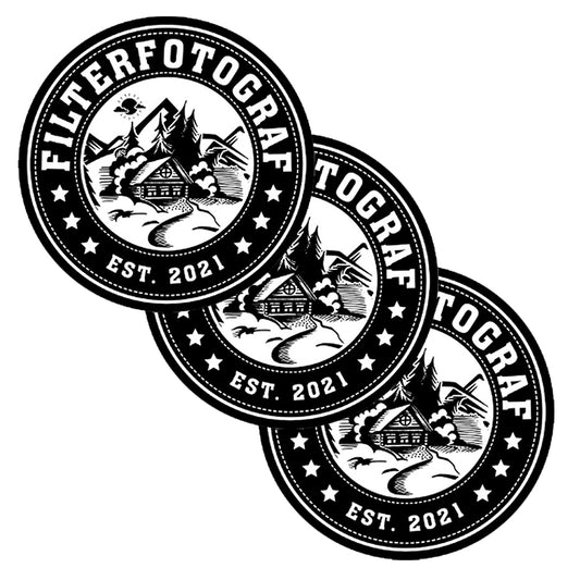 Filterfotograf® stickers – set of 3 (round, 70 mm)