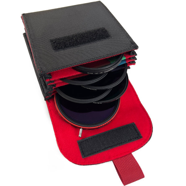 Filtertasche für 6 Rundfilter mit einem Durchmesser bis 120mm - Filterfotograf