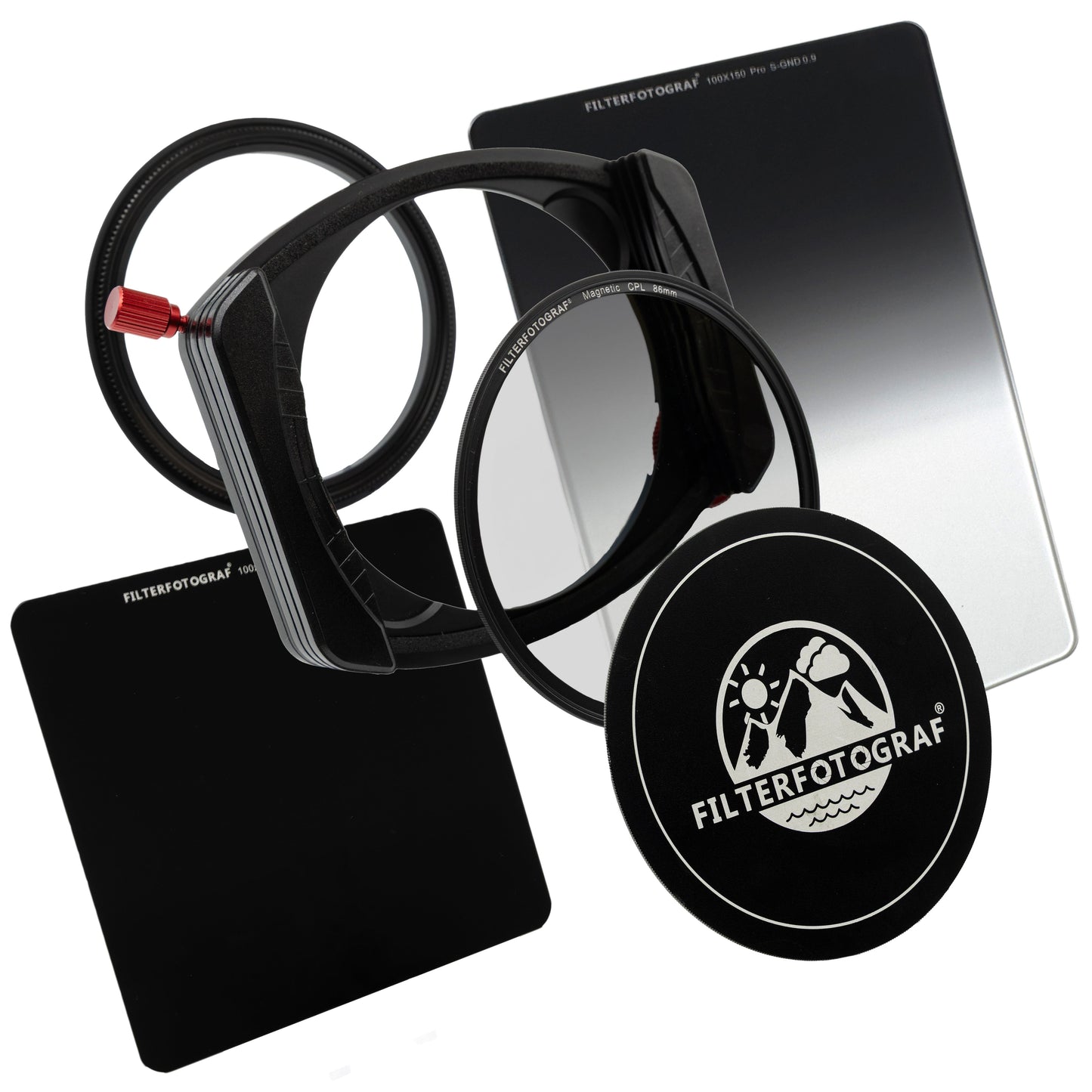 FILTERFOTOGRAF® Starterset Sunset – LC-PRO 100 Filterhalter mit CPL, ND64 & soft GND 0,9