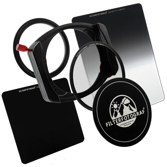 FILTERFOTOGRAF® Starterset PRO – LC-PRO 100 Filterhalter mit CPL, ND32 & Soft GND 1.2