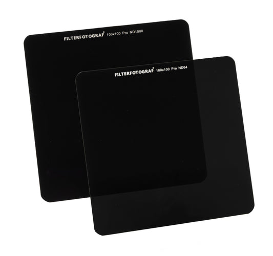 Filterfotograf® ND Filter Set 100x100mm – ND64 & ND1000 aus Ultra HD Glas mit Nano-Beschichtung