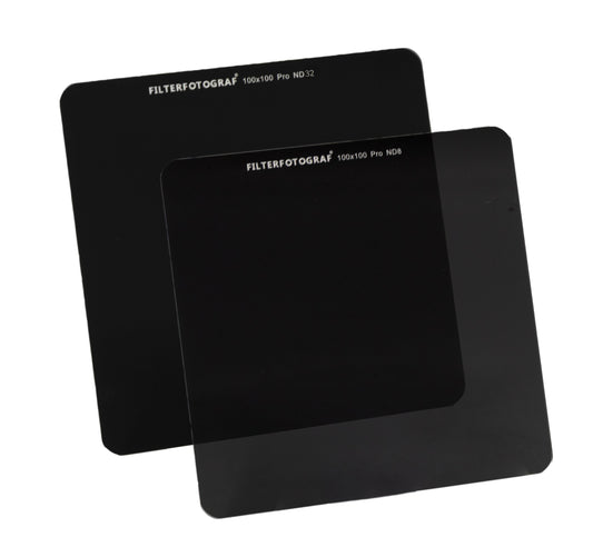 Filterfotograf® ND Filter Set 100x100mm – ND8 & ND32 aus Ultra HD Glas mit Nano-Beschichtung