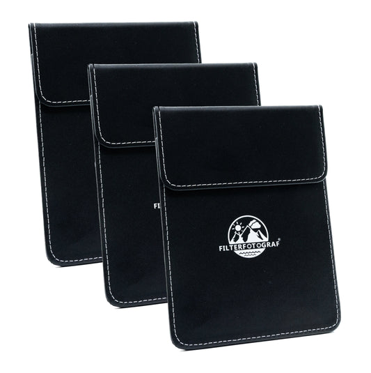 3er Set Einzel-Filtertasche – 100×150 mm mit Magnetverschluss - FILTERFOTOGRAF®