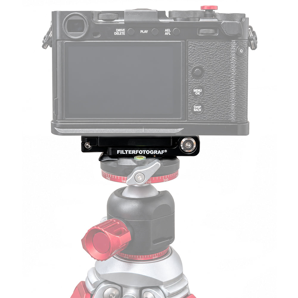 Filterfotograf 90° Klappwinkel FF1300-LB – Kamera L-Winkel mit Smartphone-Halterung aus Aluminium