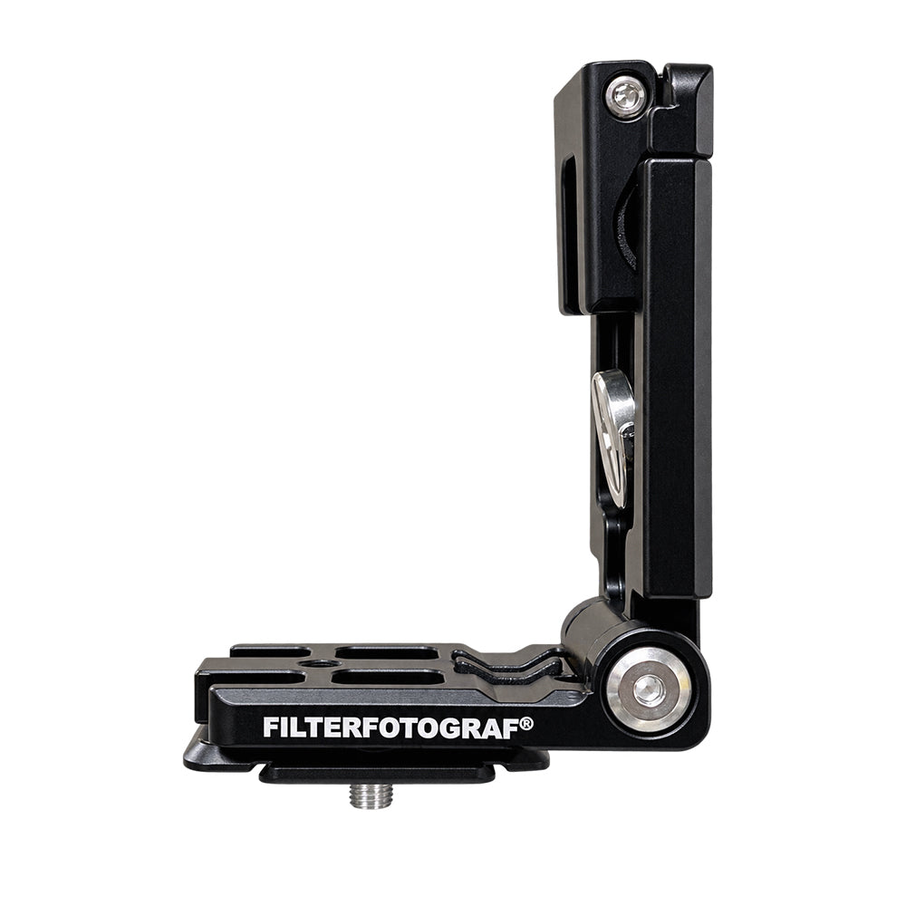 Filterfotograf 90° Klappwinkel FF1300-LB – Kamera L-Winkel mit Smartphone-Halterung aus Aluminium