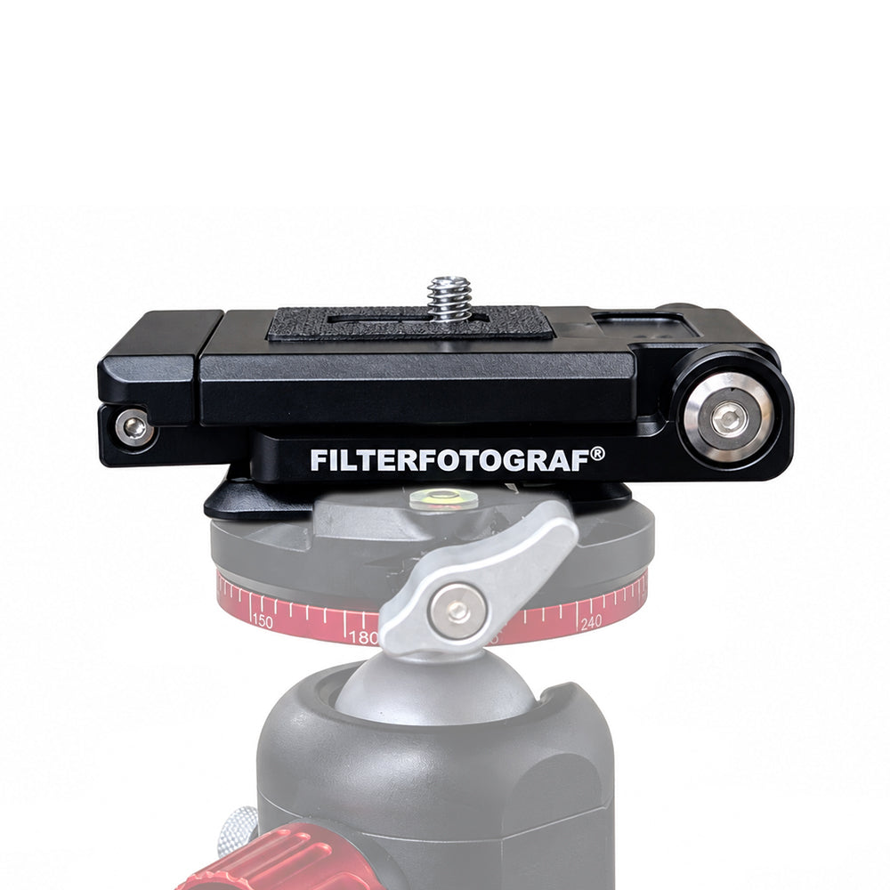 Filterfotograf 90° Klappwinkel FF1300-LB – Kamera L-Winkel mit Smartphone-Halterung aus Aluminium