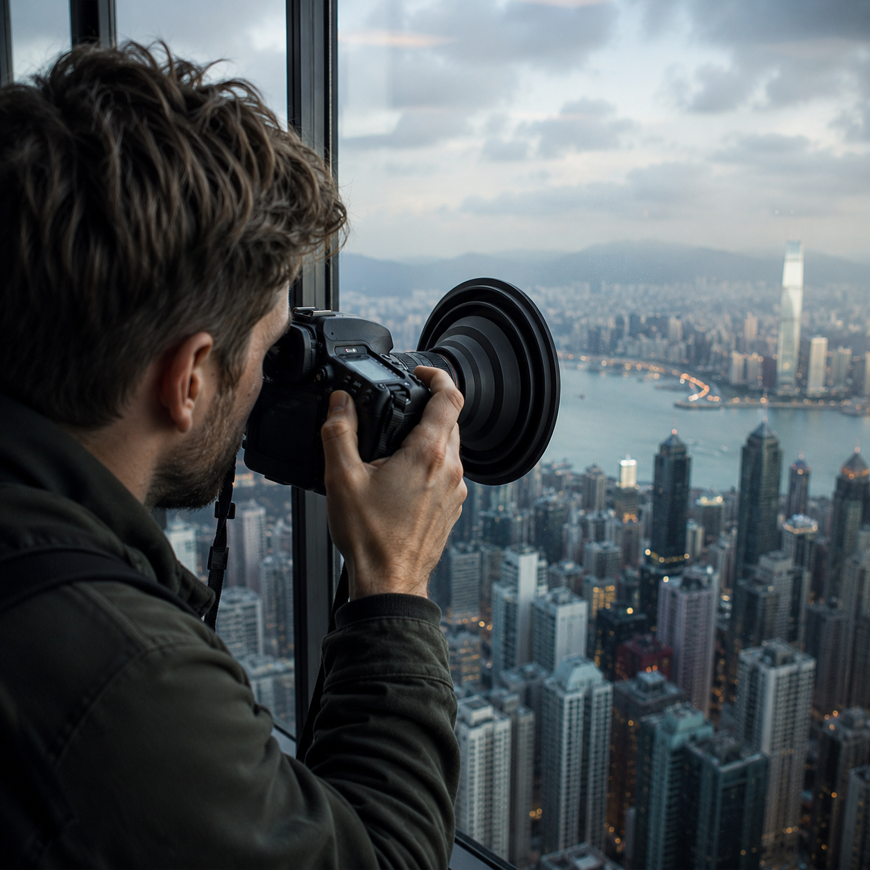 Filterfotograf Lens Hood universal - Gegenlichtblende für Objektive ab 50 mm Durchmesser