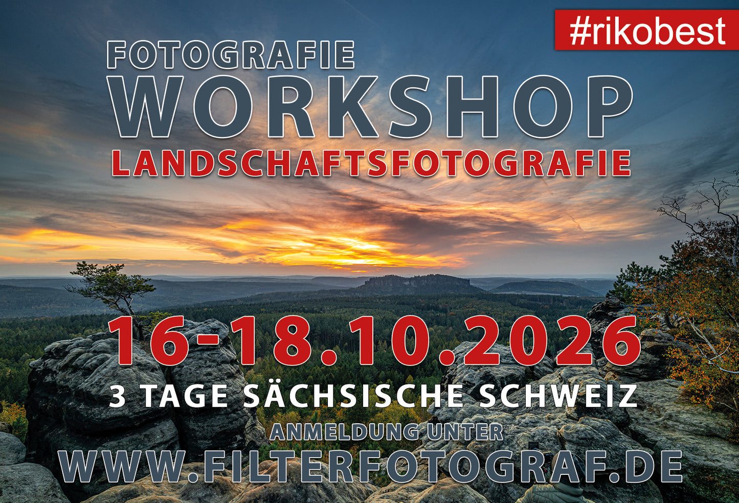 Fotografie Workshop – 3 Tage Intensiv-Workshop in der Sächsischen Schweiz 16.–18.10.2026