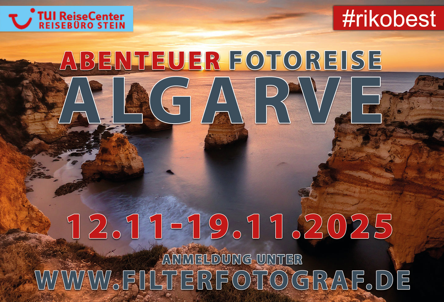 Fotoreise Algarve 12.11.-19.11.2025 Inklusive Flug und Hotel - Raus aus dem Alltag und rein ins Abenteuer - Coach Riko Best