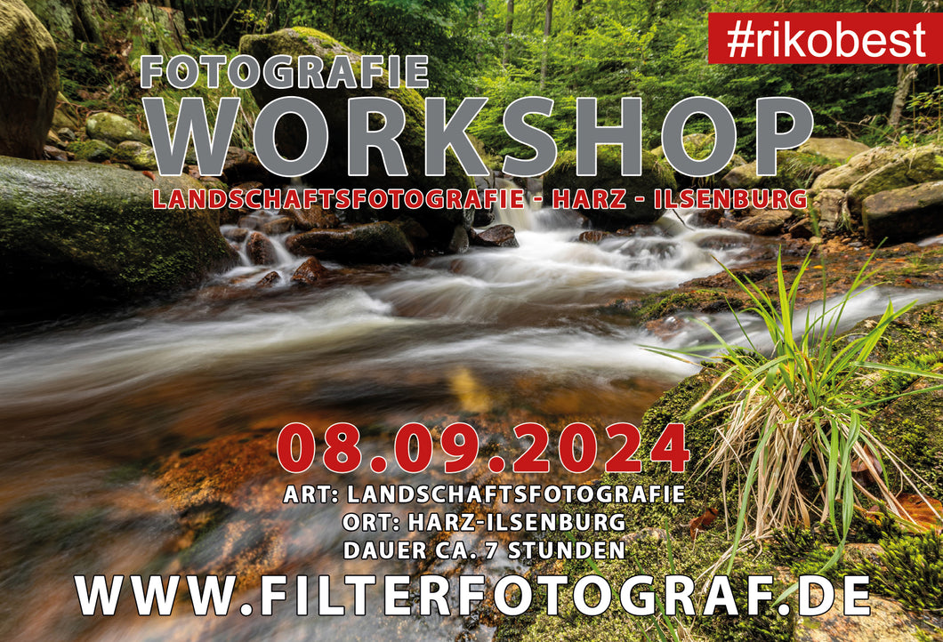 Landschafts Fotografie Workshop Harz 08.09.2024 - Tagesworkshop - Langzeitbelichtung, optische Filter, Bildgestaltung