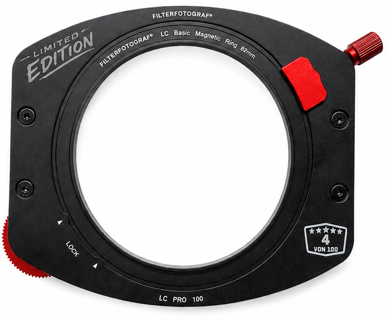 Filterfotograf® LC-PRO 100 Rectangular Filter System – Magnetic CPL + Holder for up to 3 ND/GND Filters (100mm)