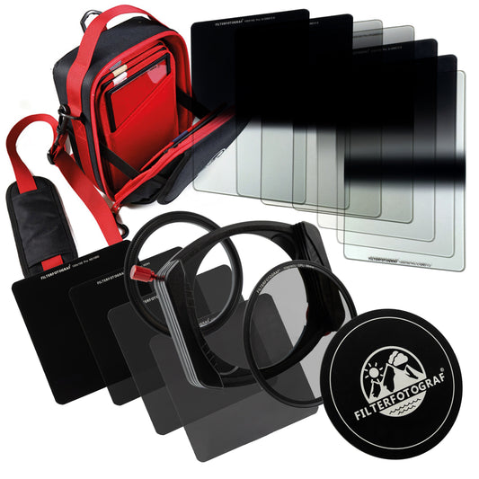 FILTERFOTOGRAF® Ultimate Kit – LC-PRO 100 Komplettsystem mit CPL, ND8/32/64/1000 & GND-Sammlung