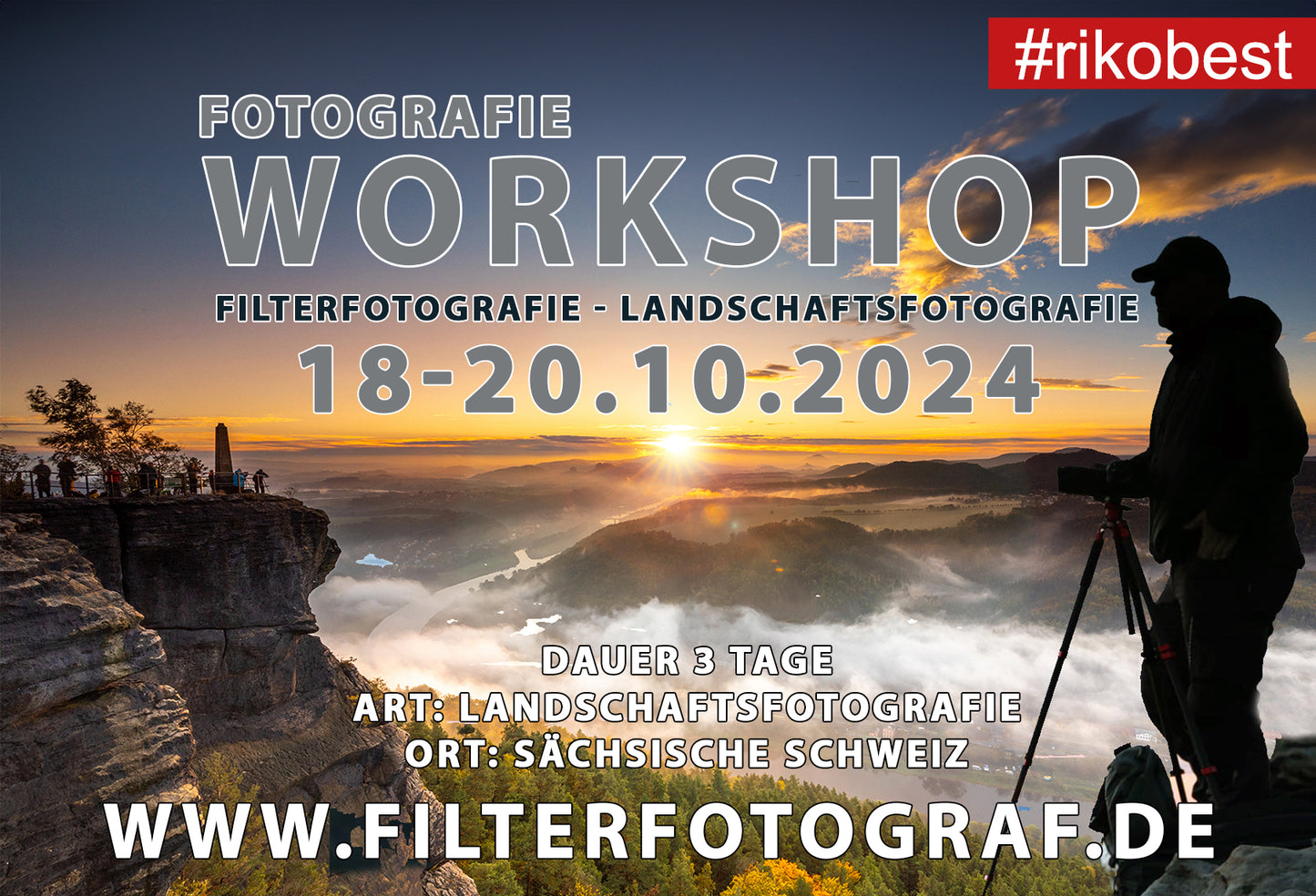 Photography Workshop - 3 day intensive workshop - Saxon Switzerland - October 18-20, 2024 (including overnight stay)