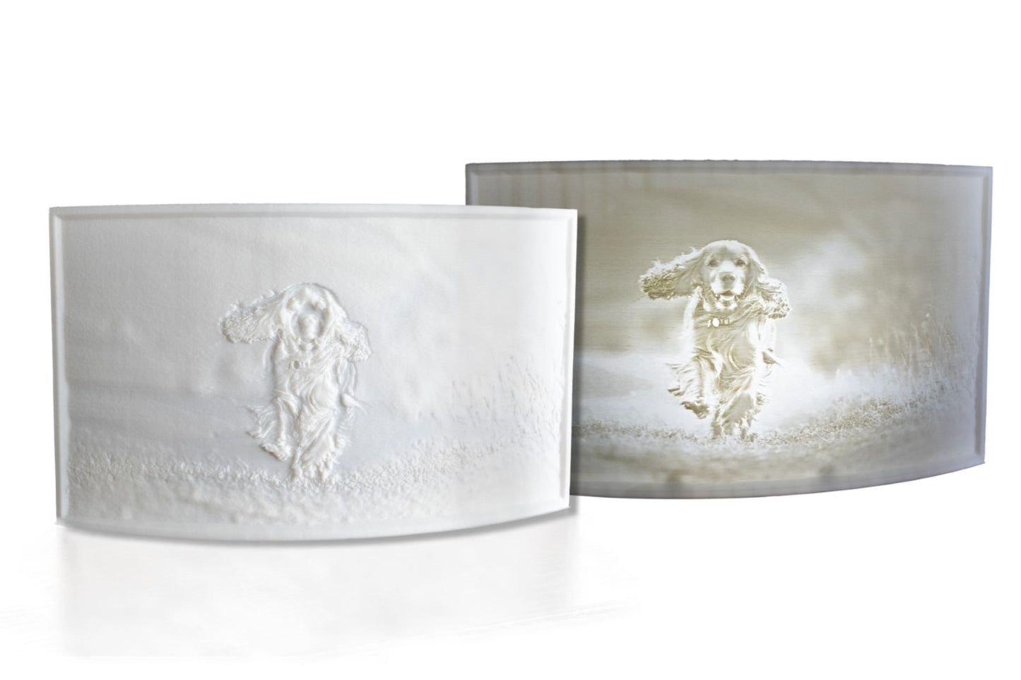 personalisiertes Lithophane 3D-Druckbild inklusive Leuchtmittel