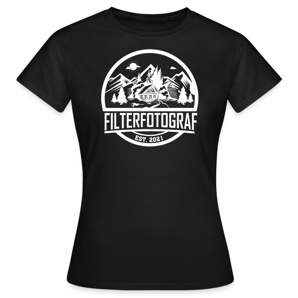 Filterfotograf Shirt - Retro Design 1 - Schwarz