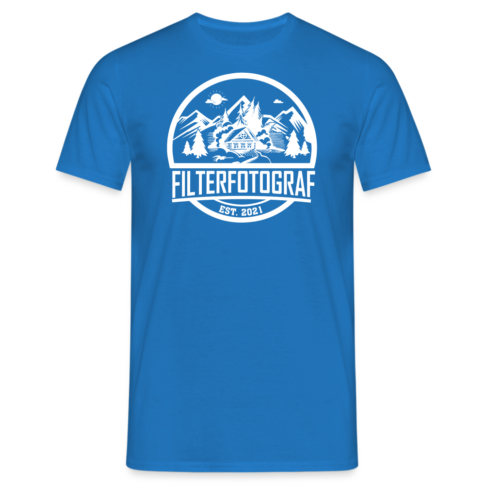 Filterfotograf - Retro Shirt - 1 - Royalblau