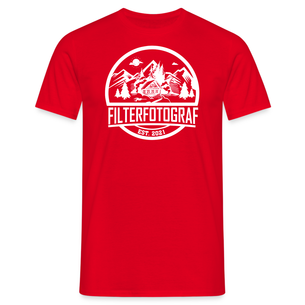 Filterfotograf - Retro Shirt - 1 - Rot