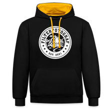 Lade das Bild in den Galerie-Viewer, Kontrast-Hoodie - Schwarz/Gold
