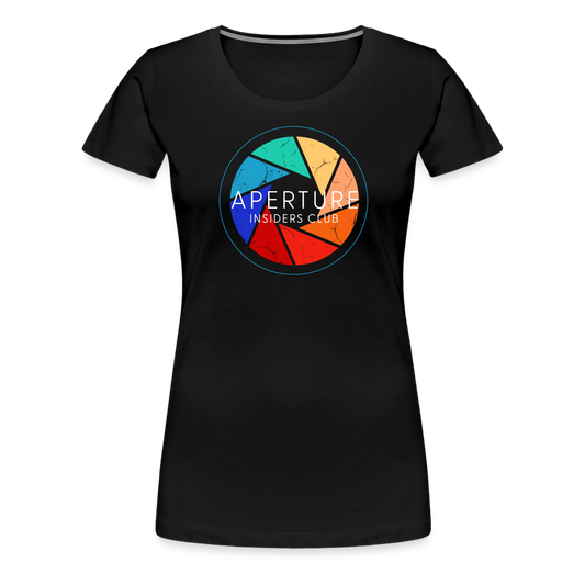 Aperture - Frauen Premium T-Shirt - Schwarz