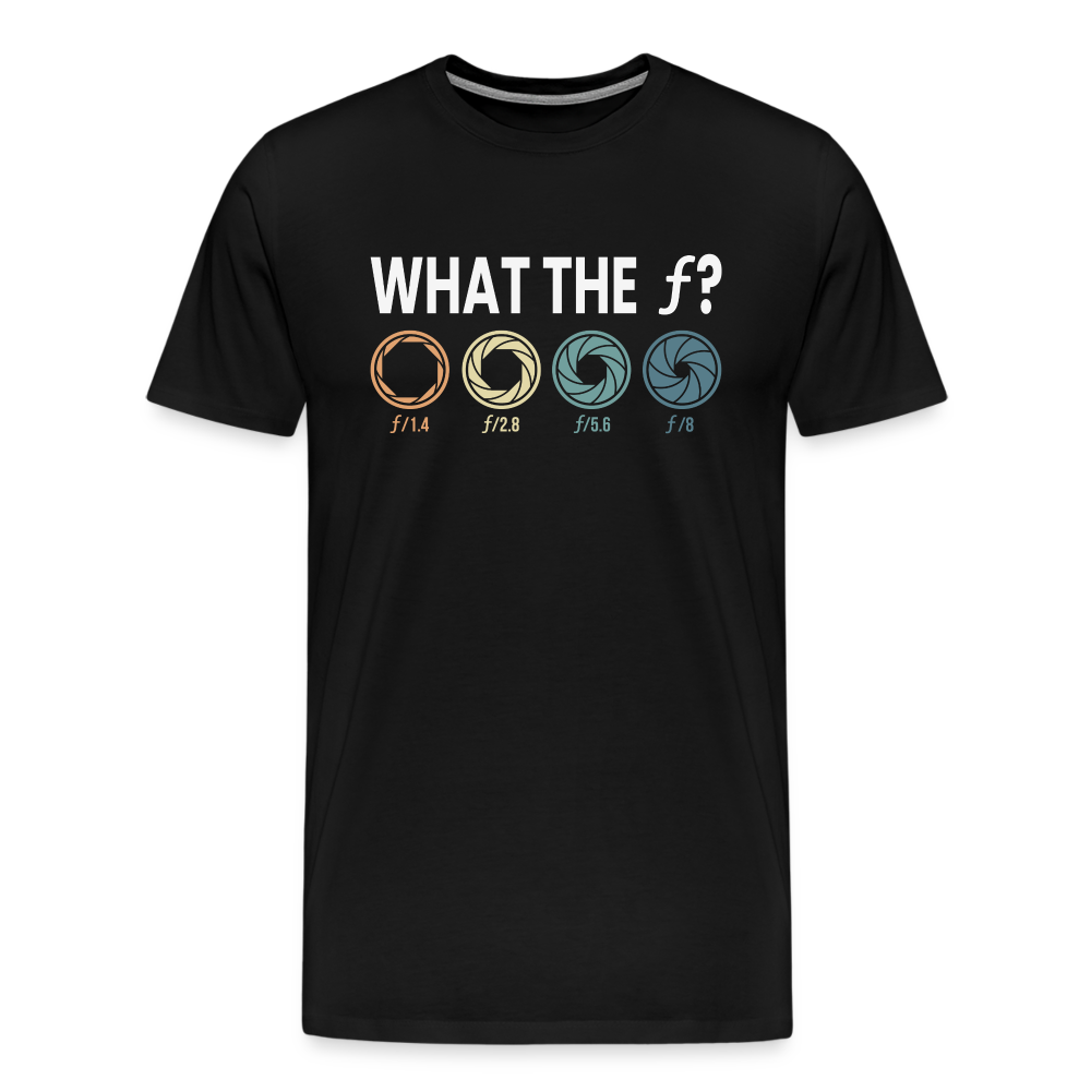 Fotografen Shirt - What The f - Schwarz