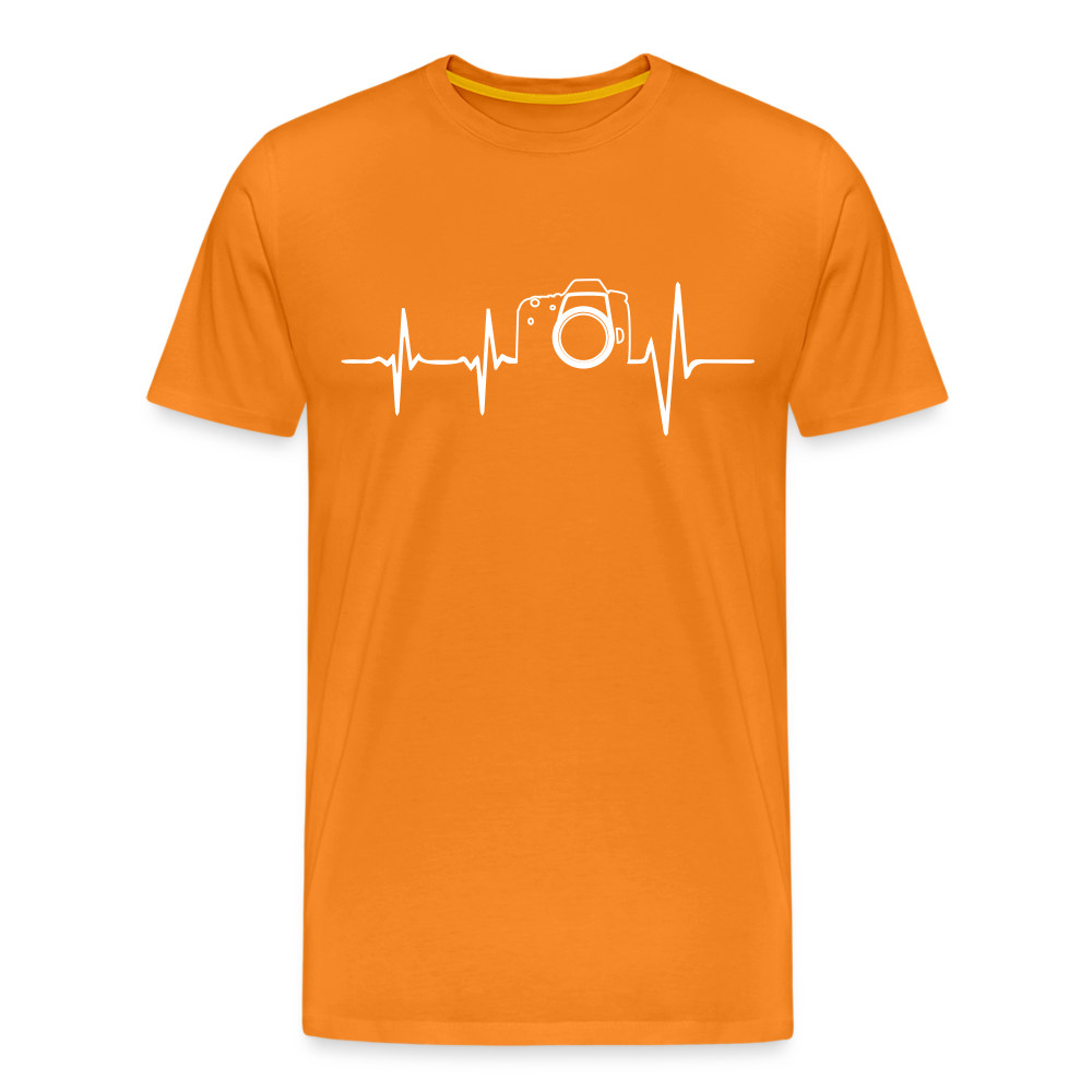 Fotogrfen Shirt - Herzschlag - Orange