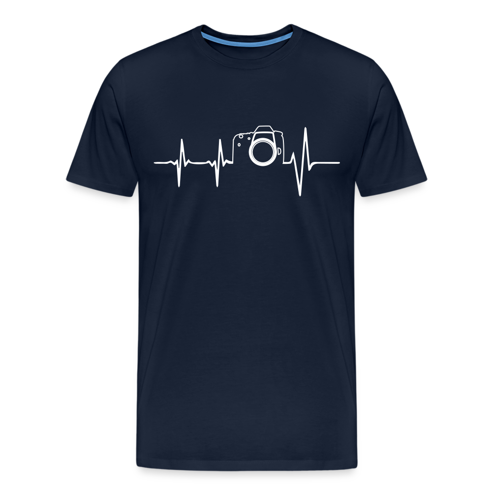 Fotogrfen Shirt - Herzschlag - Navy