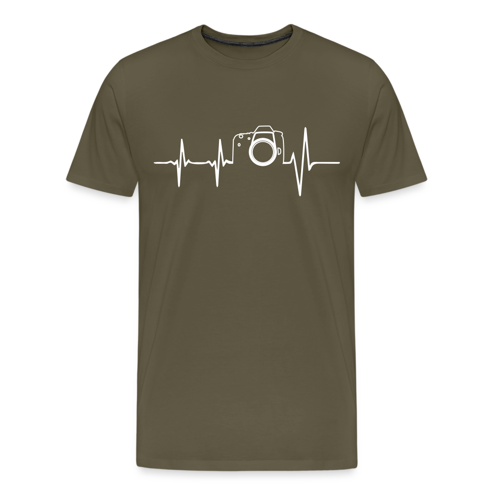 Fotogrfen Shirt - Herzschlag - Khaki