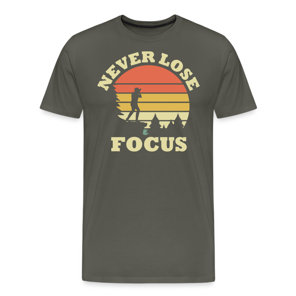 Fotografen Shirt - Never Lose Focus - Asphalt