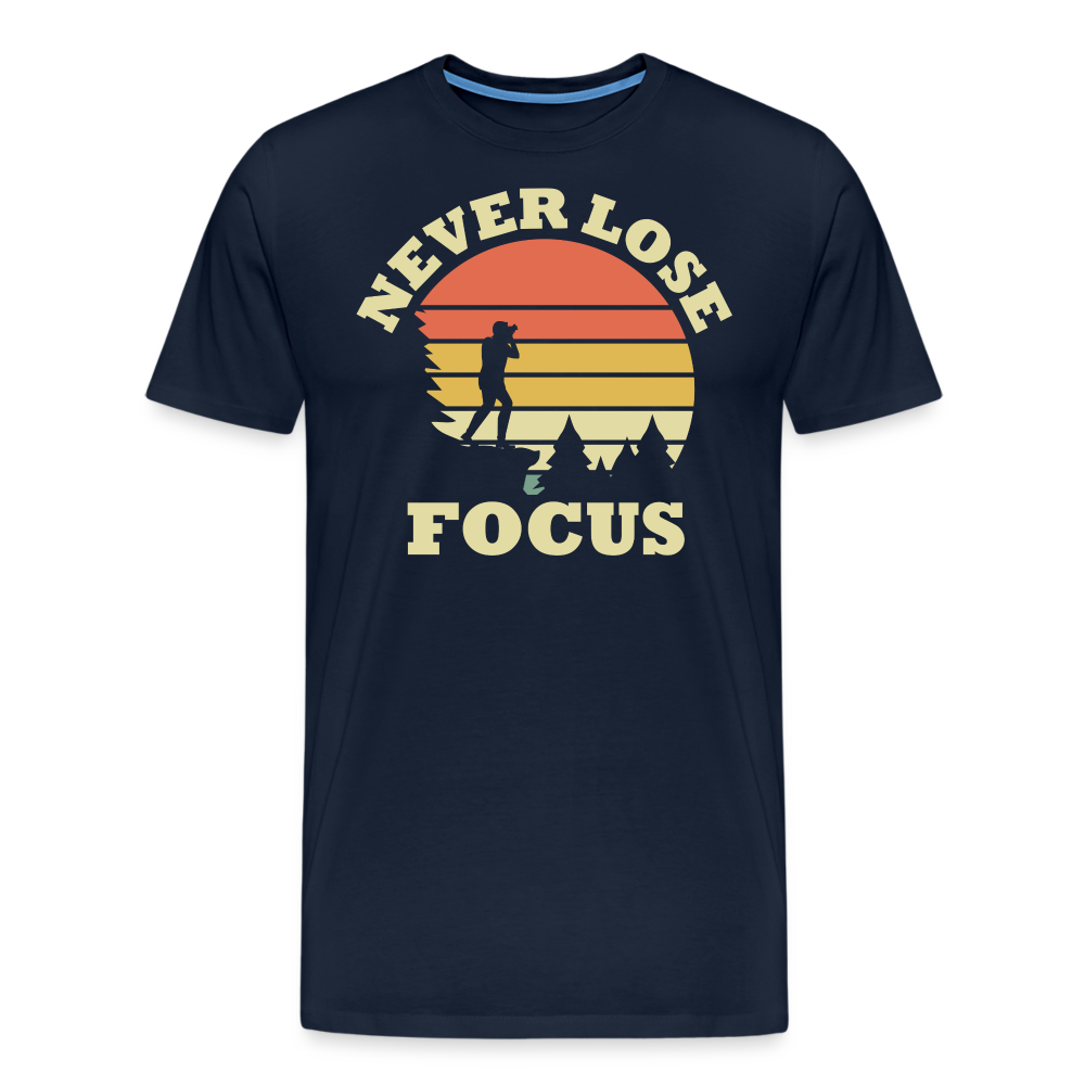 Fotografen Shirt - Never Lose Focus - Navy