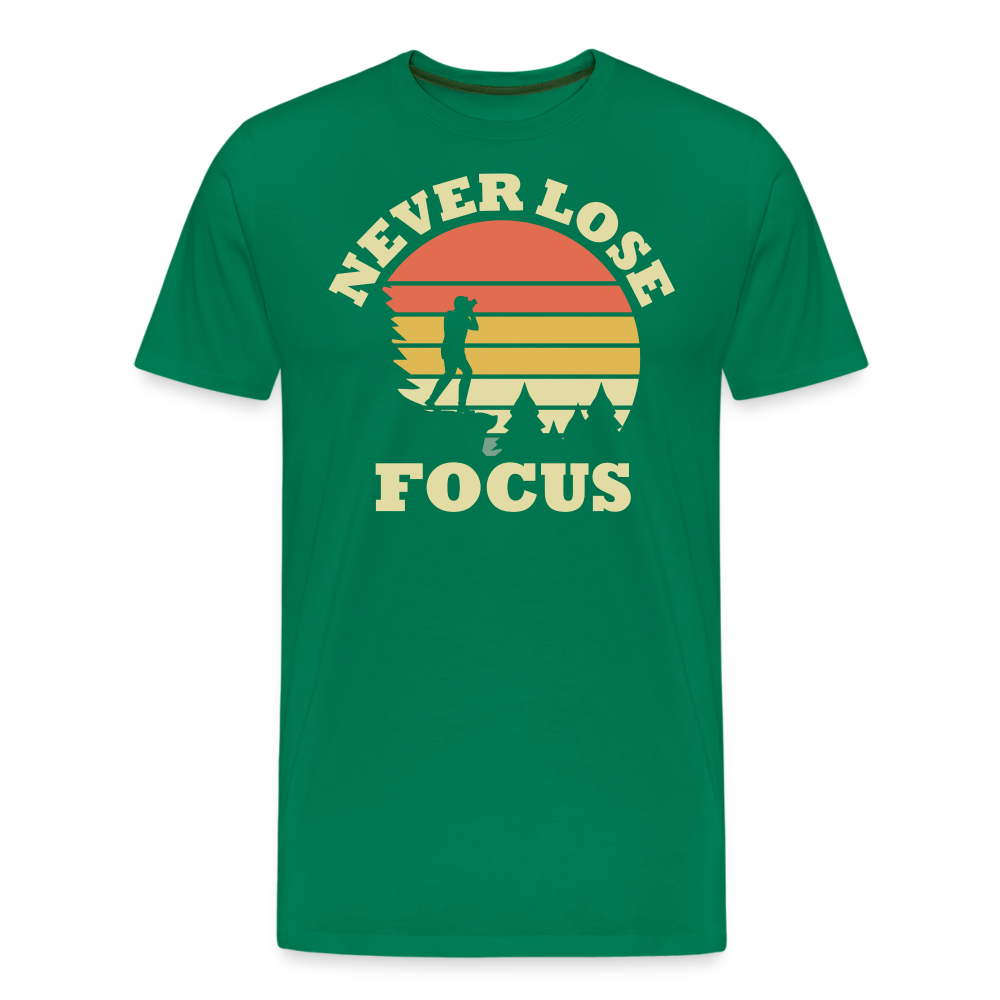 Fotografen Shirt - Never Lose Focus - Kelly Green