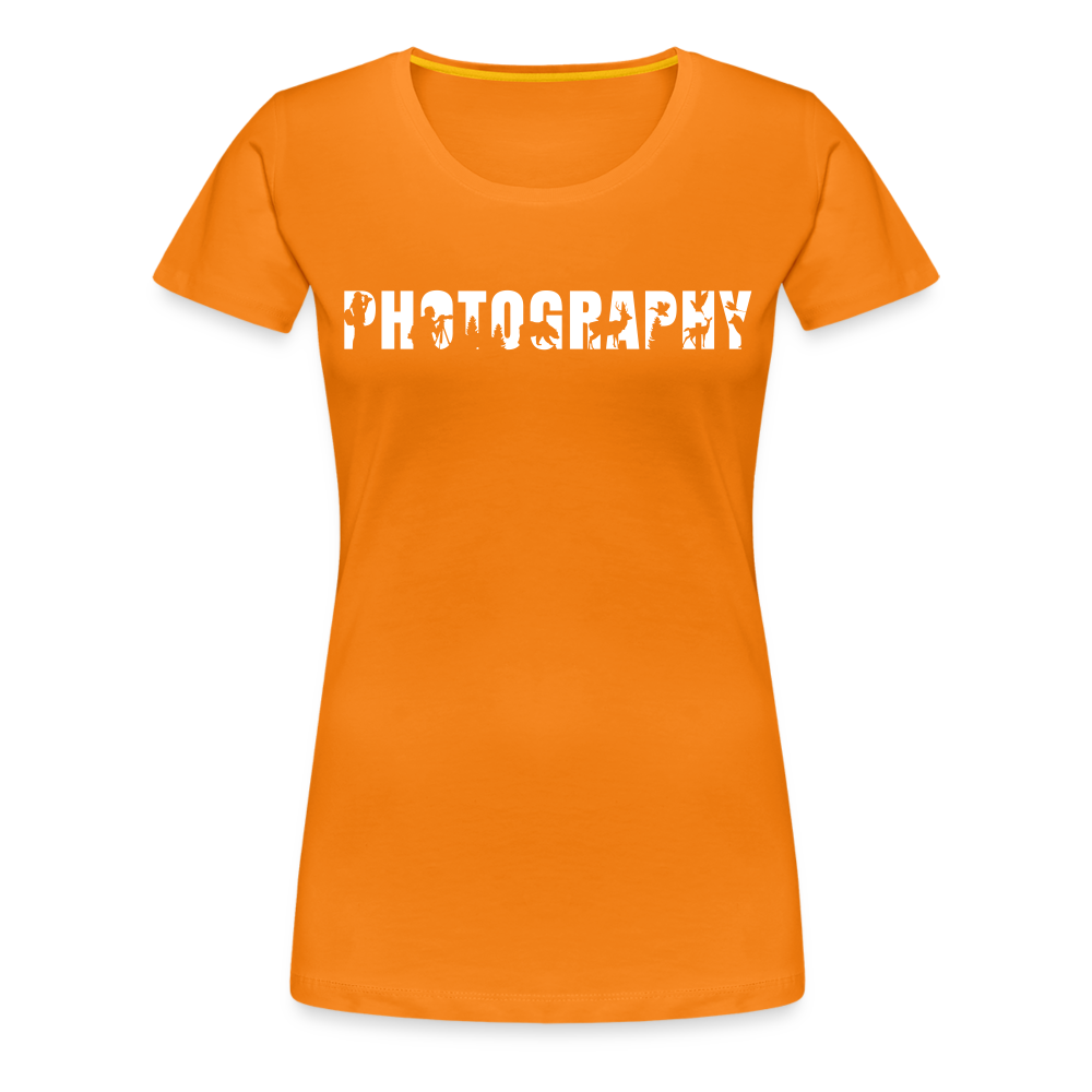 Fotografen Shirt - Damen - Photography - Orange