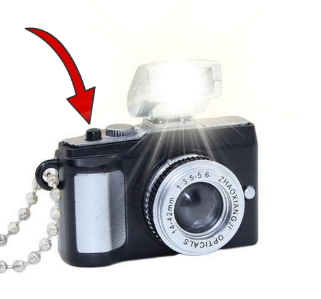 Mini camera LED keychain - camera