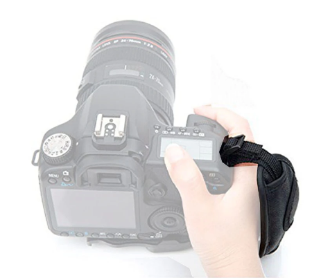 Hand strap for cameras with tripod thread for a secure hold