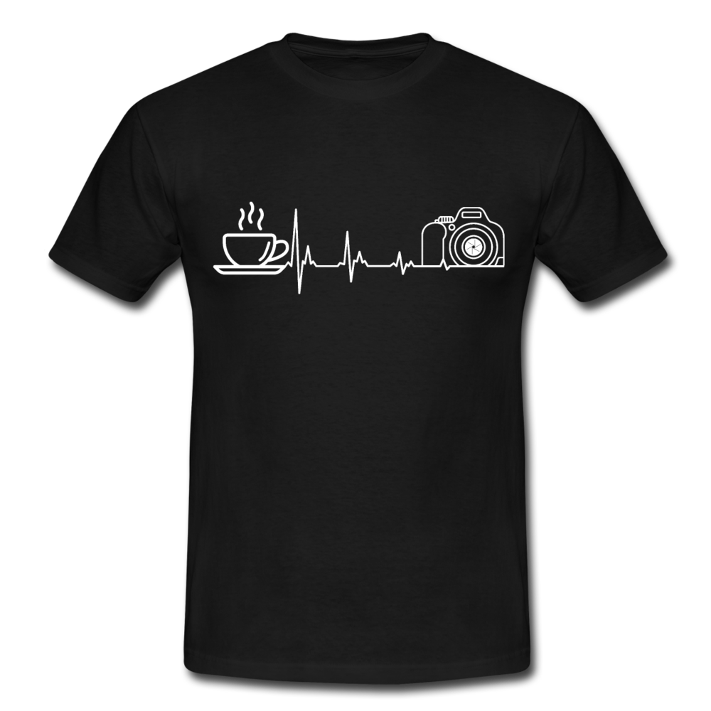 Fotografen Shirt - Kaffe und Fotografie - Schwarz